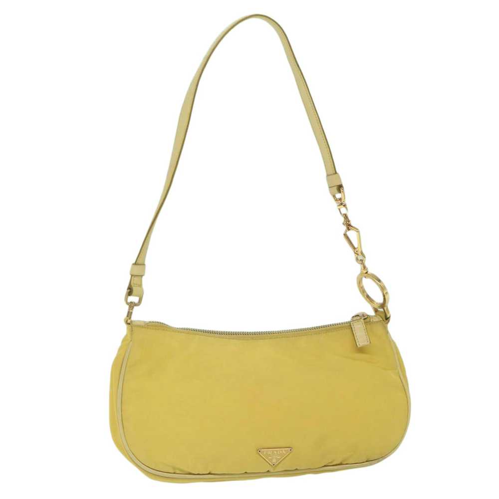 Prada PRADA Accessory Pouch Nylon Yellow Auth hk1… - image 1