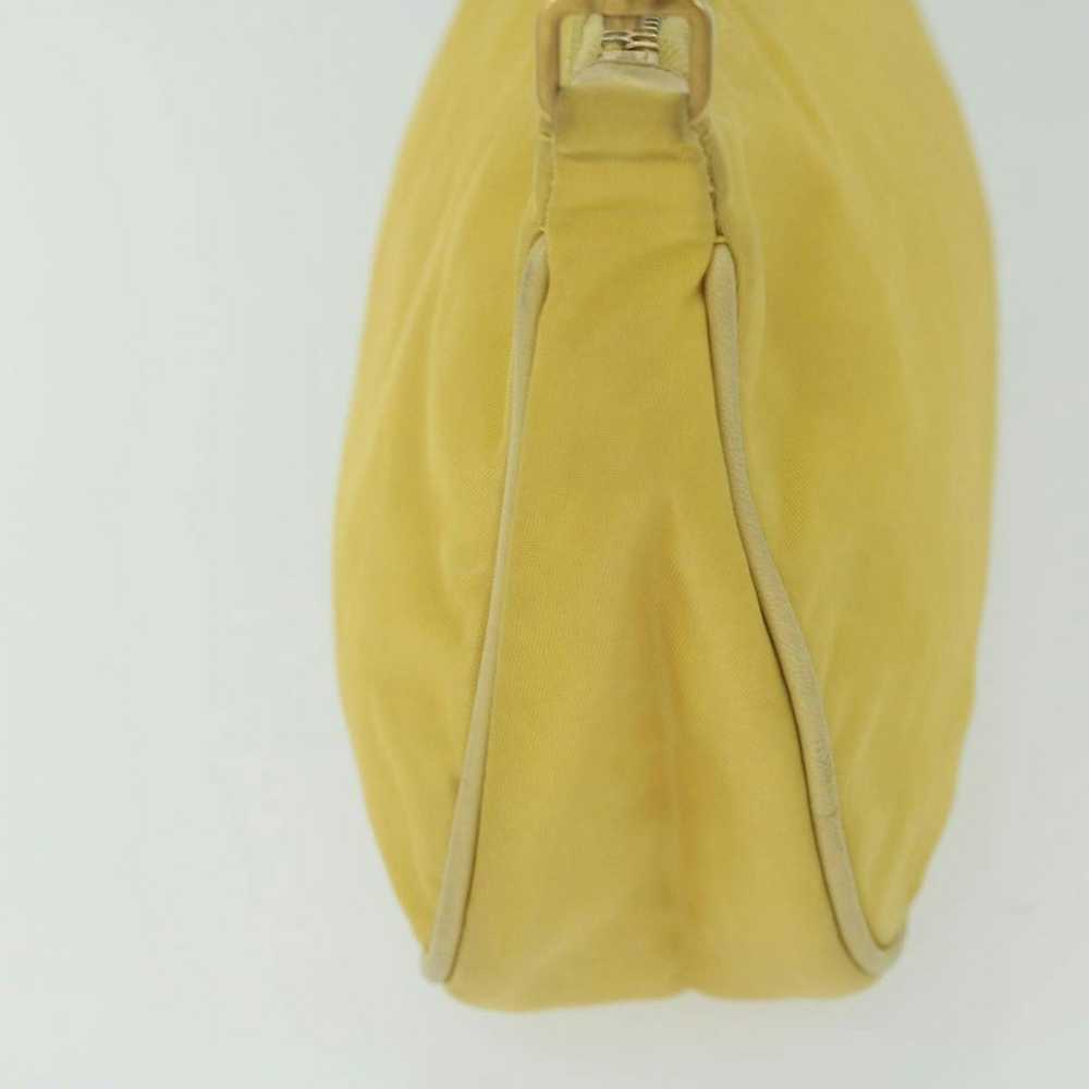 Prada PRADA Accessory Pouch Nylon Yellow Auth hk1… - image 4