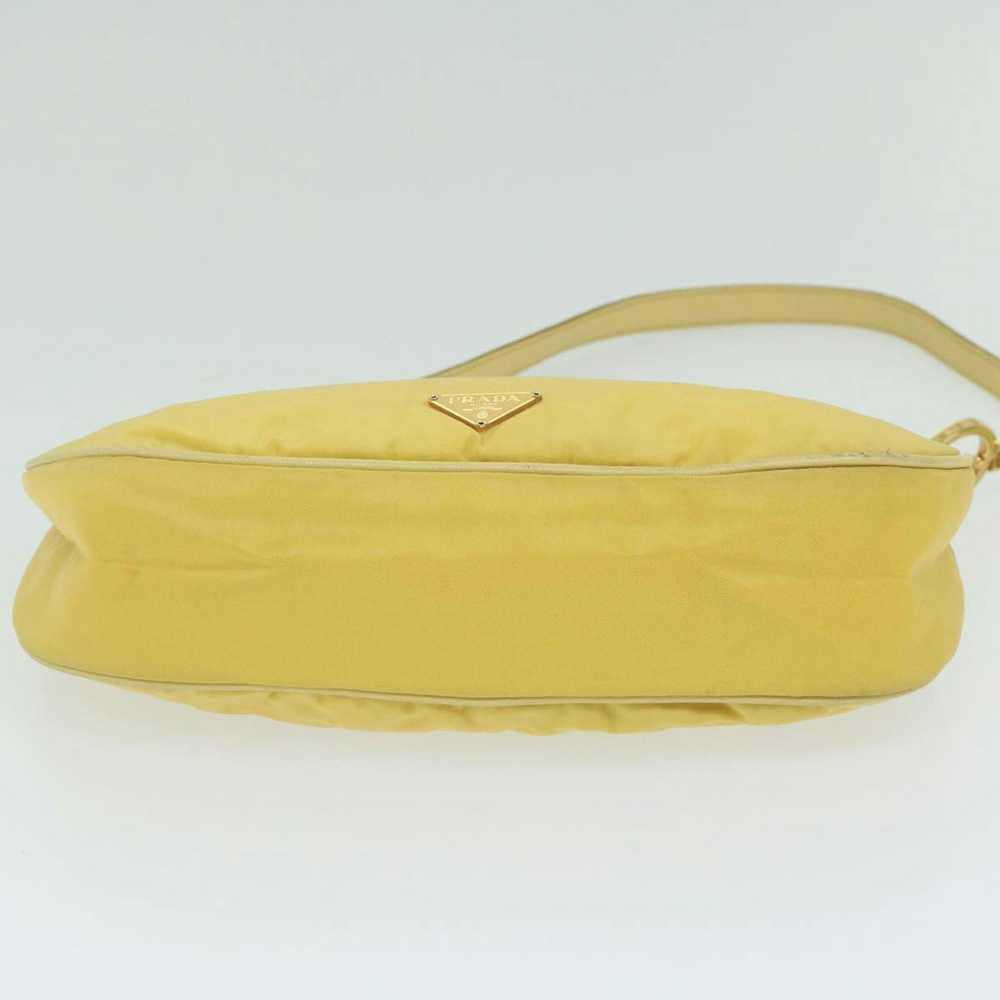 Prada PRADA Accessory Pouch Nylon Yellow Auth hk1… - image 5