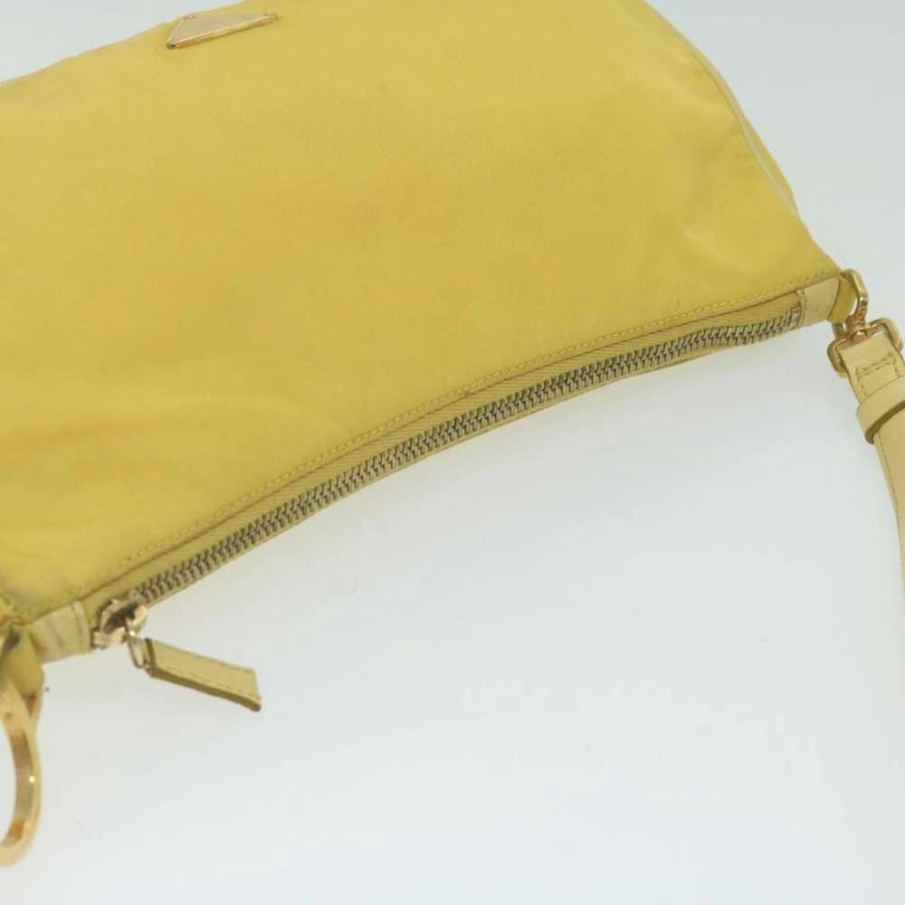 Prada PRADA Accessory Pouch Nylon Yellow Auth hk1… - image 6