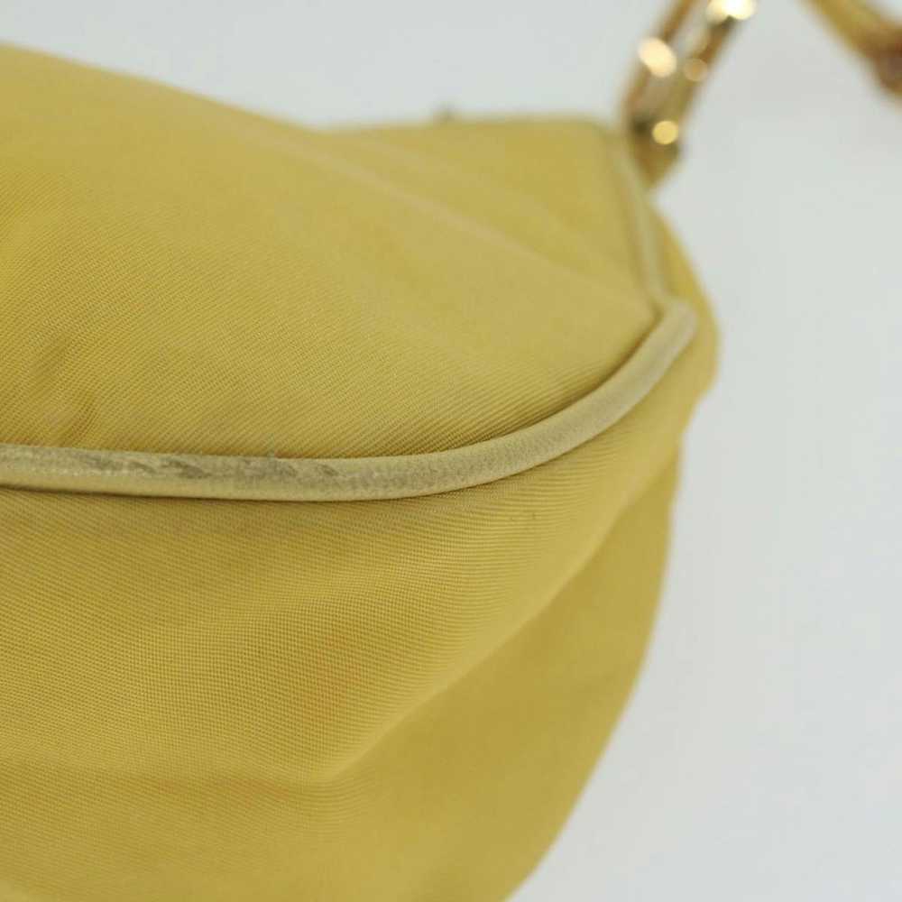 Prada PRADA Accessory Pouch Nylon Yellow Auth hk1… - image 9