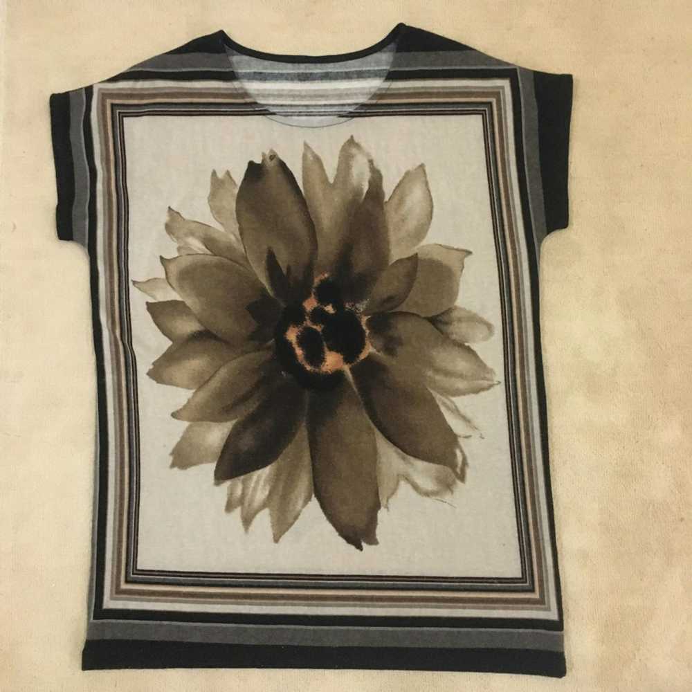 Art × Streetwear × Very Rare Unbranded Flower Tee - image 3