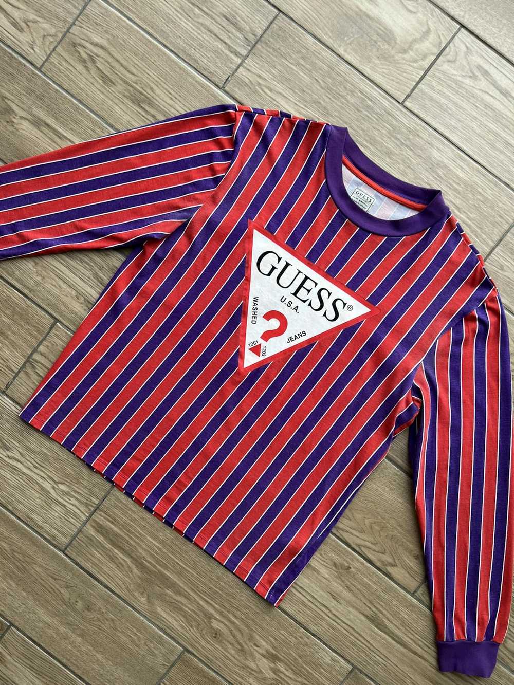 Guess × Streetwear Guess Los Angeles Striped Big … - image 2