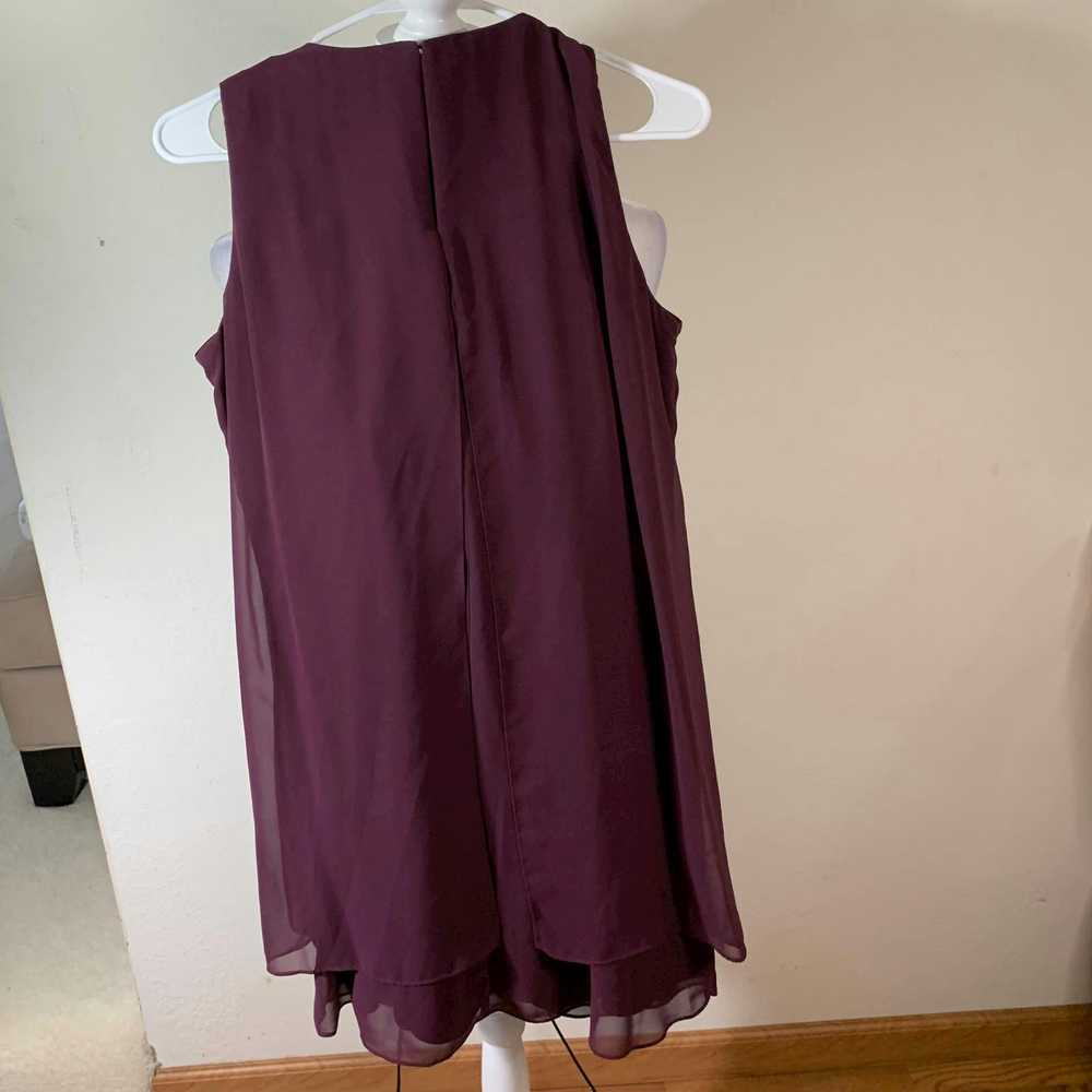 Other SLNY Purple Sleeveless Dress size 6P - image 3