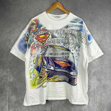 ‘99 store JEFF GORDON/SUPERMAN DOUBLE SIDED GRAPHIC RACING TEE