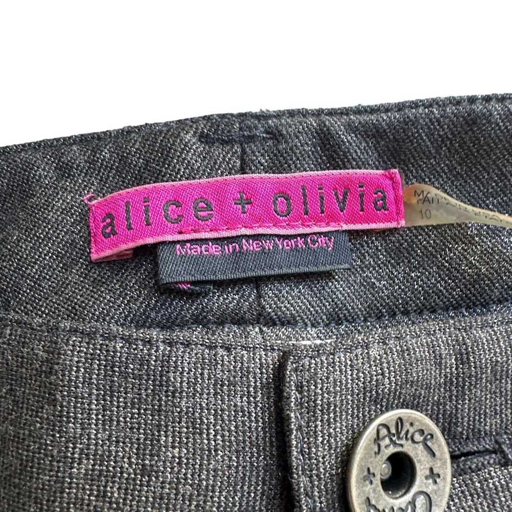 Alice + Olivia Alice + Olivia Gray Pants Sz 10 - image 6