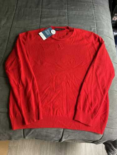 Louis Vuitton Louis Vuitton Red Cashmere Embossed 