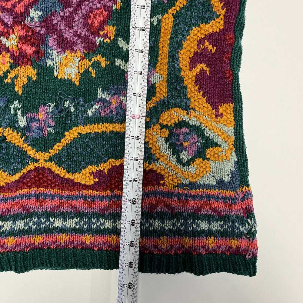 Vintage Vintage NELL Flowers Knit Sweater Multico… - image 3