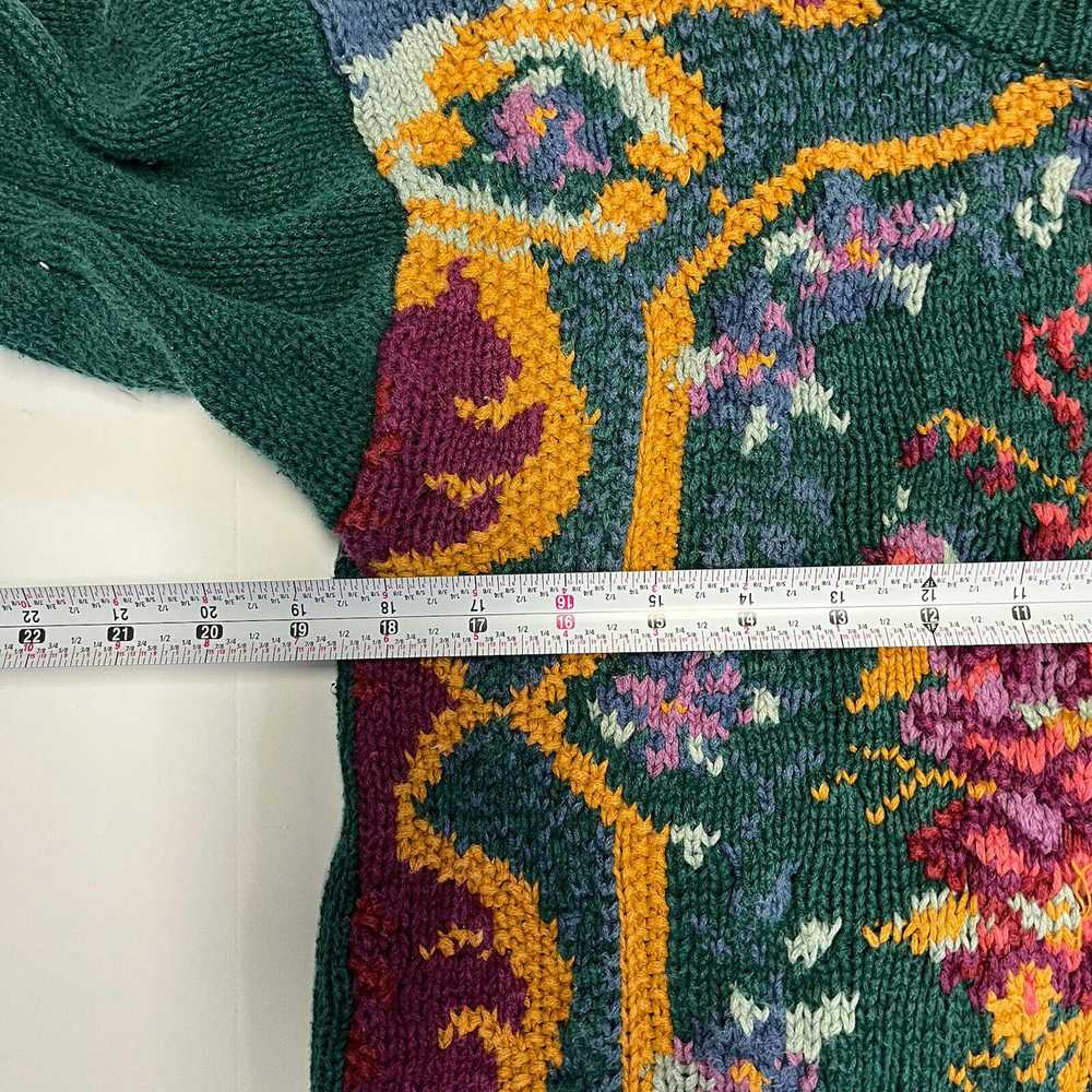 Vintage Vintage NELL Flowers Knit Sweater Multico… - image 4