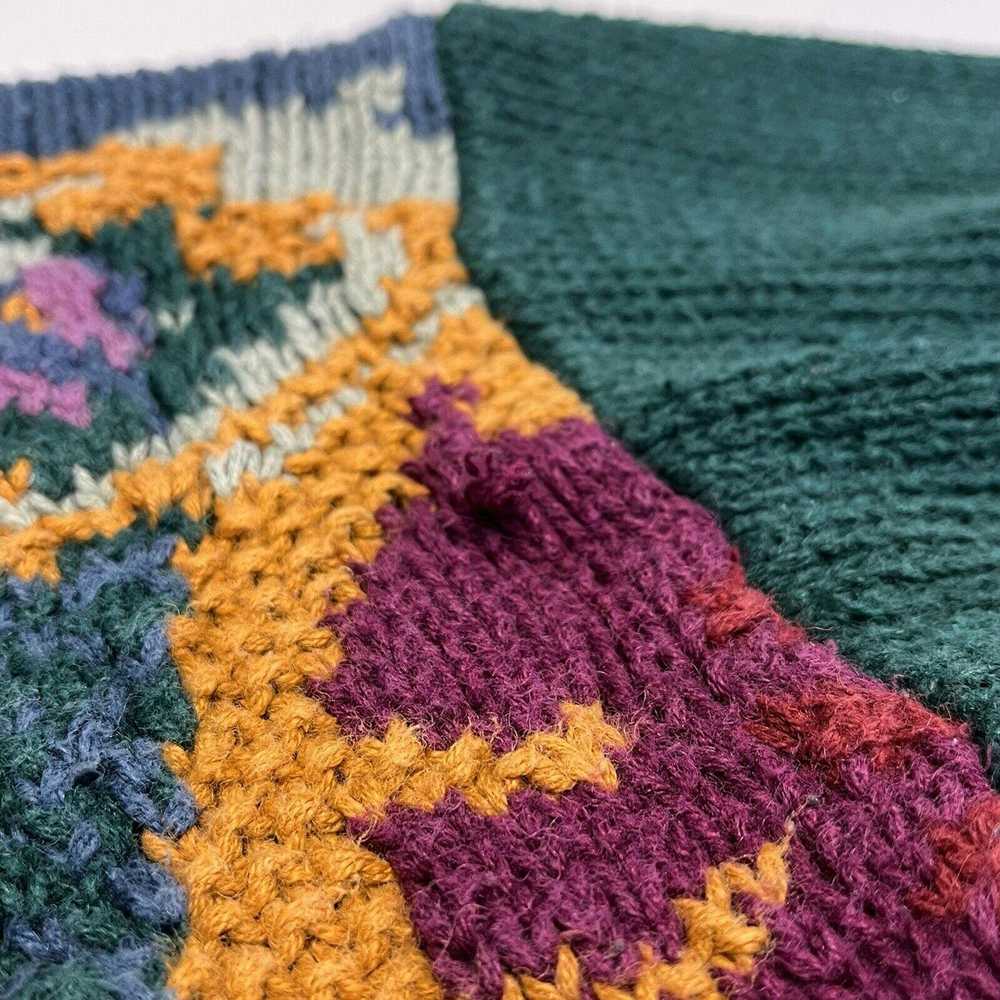 Vintage Vintage NELL Flowers Knit Sweater Multico… - image 8