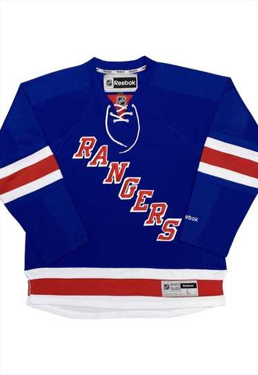 Reebok NHL New York Rangers Blue Hockey Jersey L - image 1