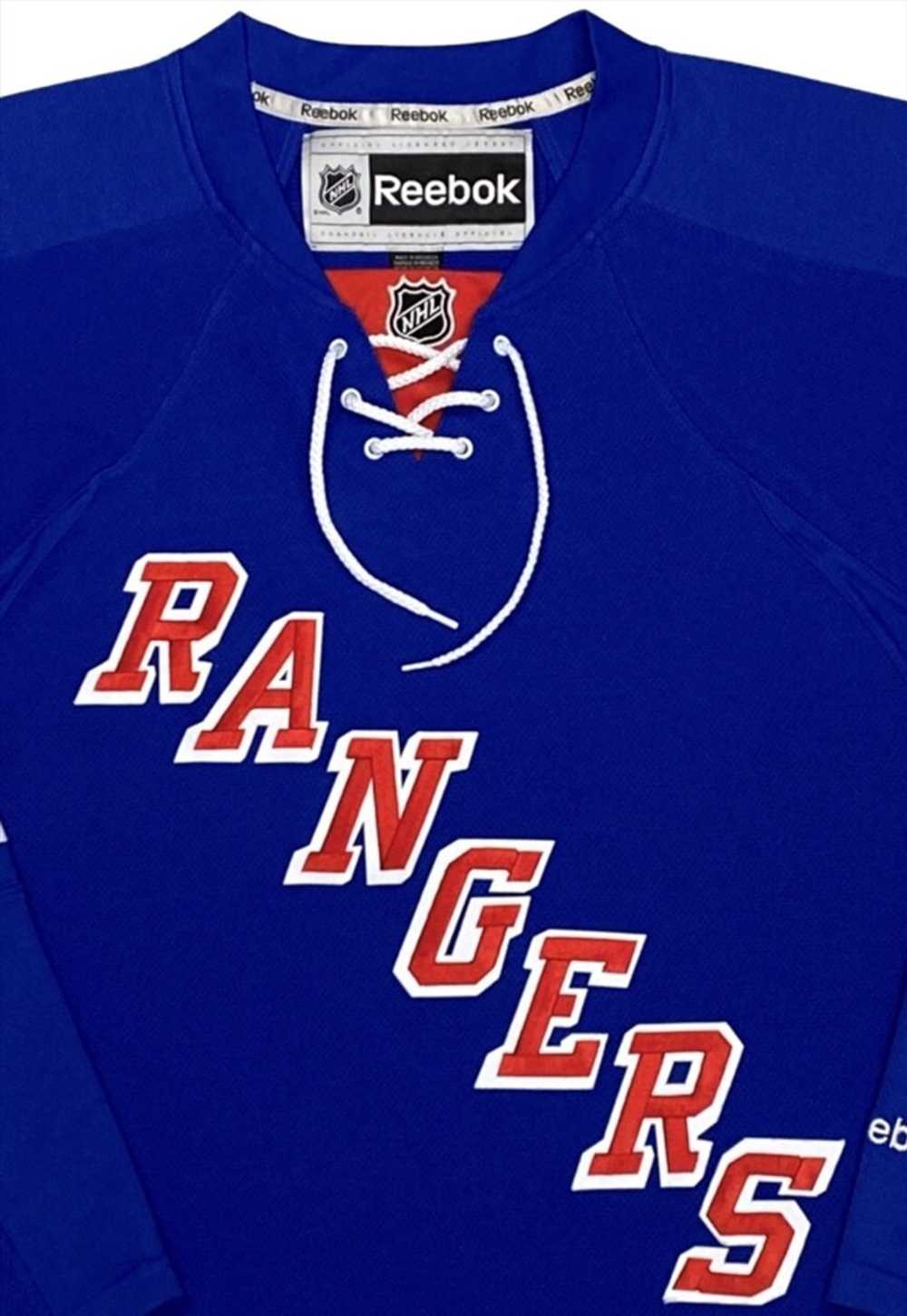 Reebok NHL New York Rangers Blue Hockey Jersey L - image 2