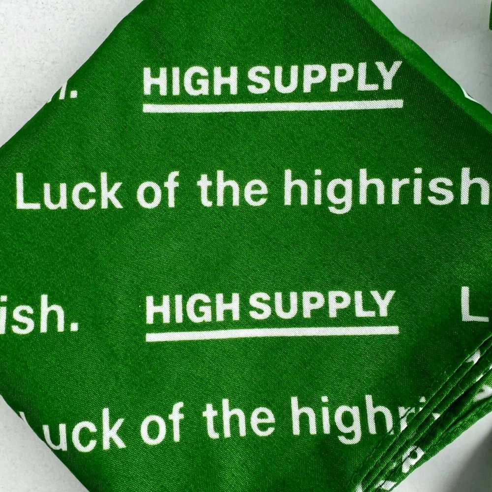 Vintage HIGH SUPPLY Luck Of The Highrish Bandana … - image 3