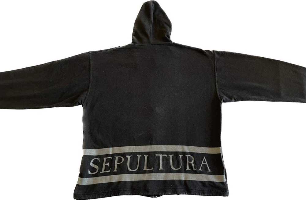 Sepultura - Original Vintage 1995 Zipper Hoodie - image 2