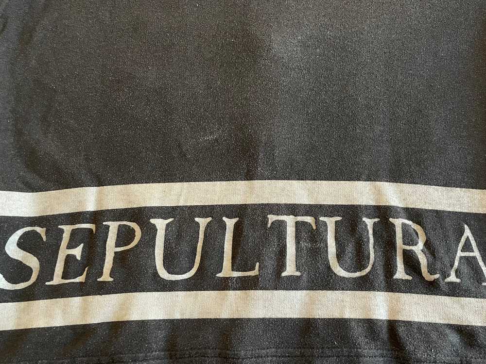 Sepultura - Original Vintage 1995 Zipper Hoodie - image 4