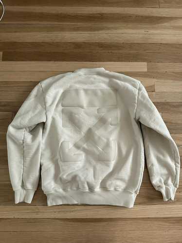 Off-White Off white cream crewneck sweatshirt