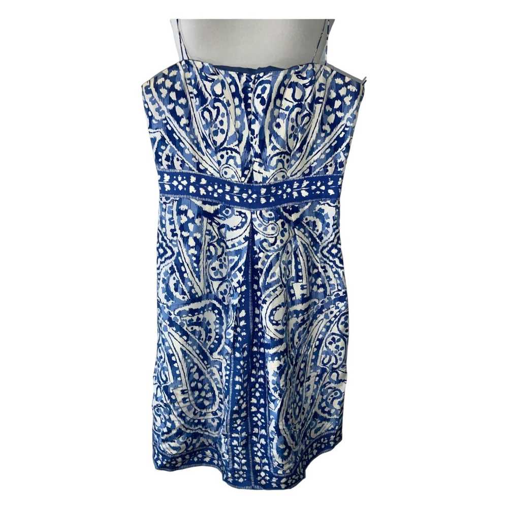 Donna Morgan Donna Morgan blue white midi sundres… - image 1