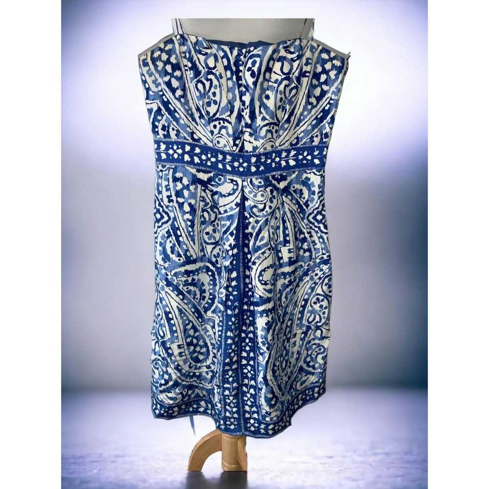 Donna Morgan Donna Morgan blue white midi sundres… - image 2