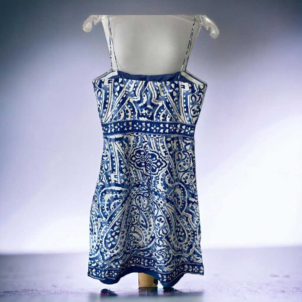 Donna Morgan Donna Morgan blue white midi sundres… - image 3