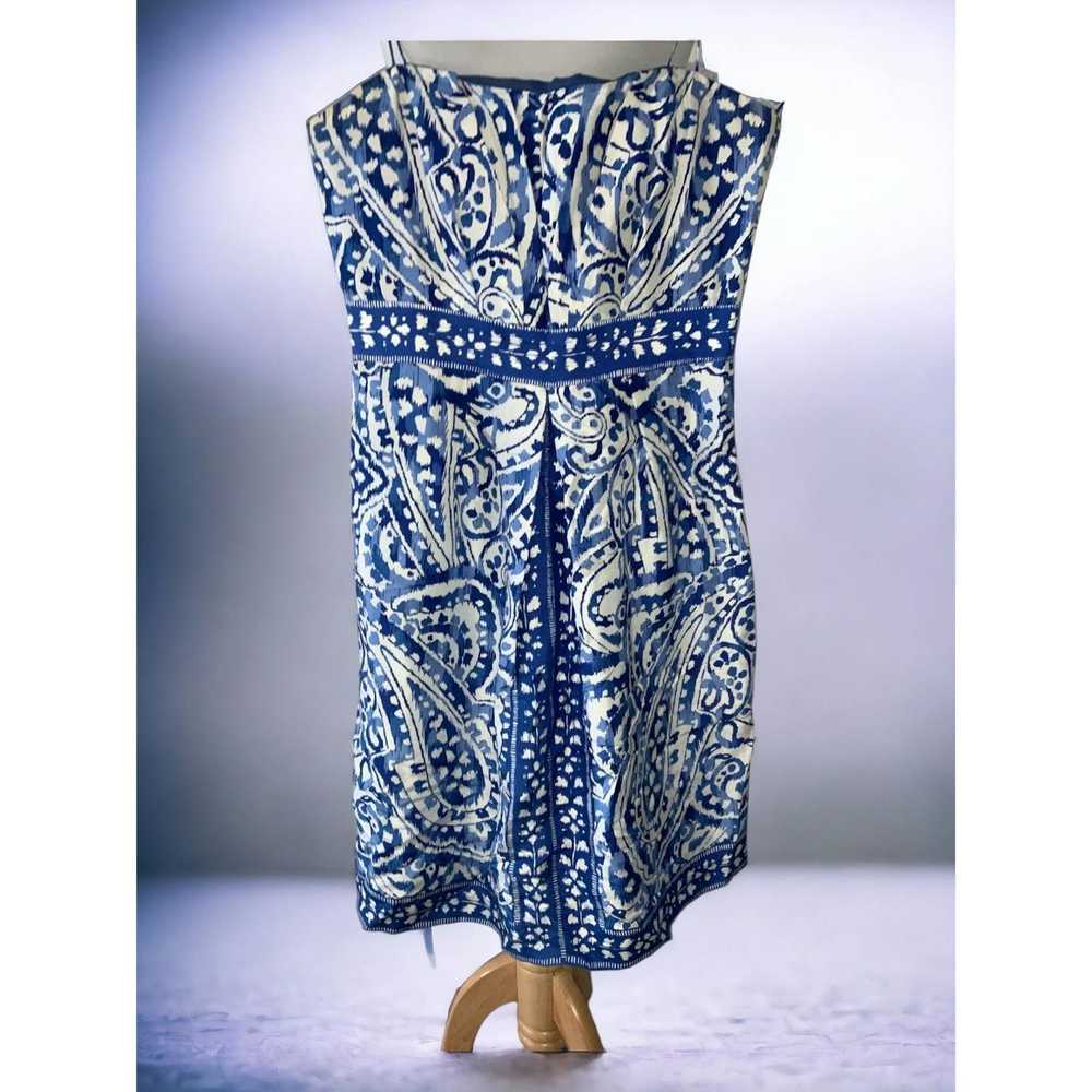 Donna Morgan Donna Morgan blue white midi sundres… - image 4