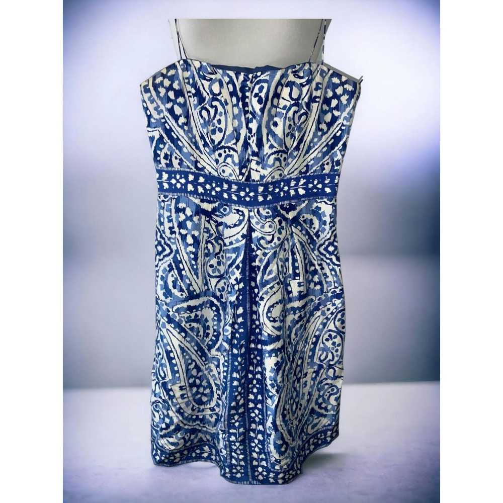 Donna Morgan Donna Morgan blue white midi sundres… - image 8