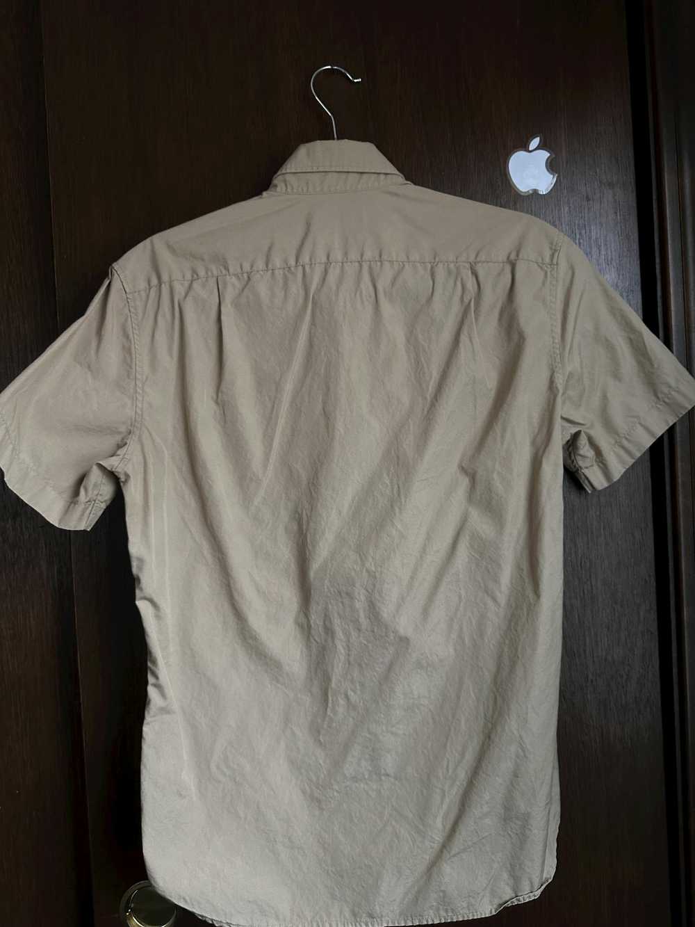 Vince Khaki Cotton One Pocket Short Sleeve Shirt - image 2