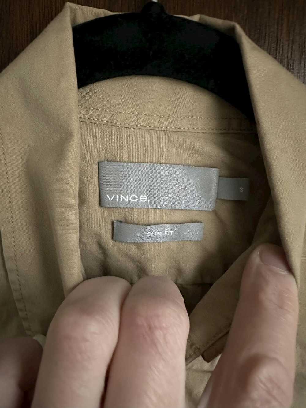 Vince Khaki Cotton One Pocket Short Sleeve Shirt - image 3