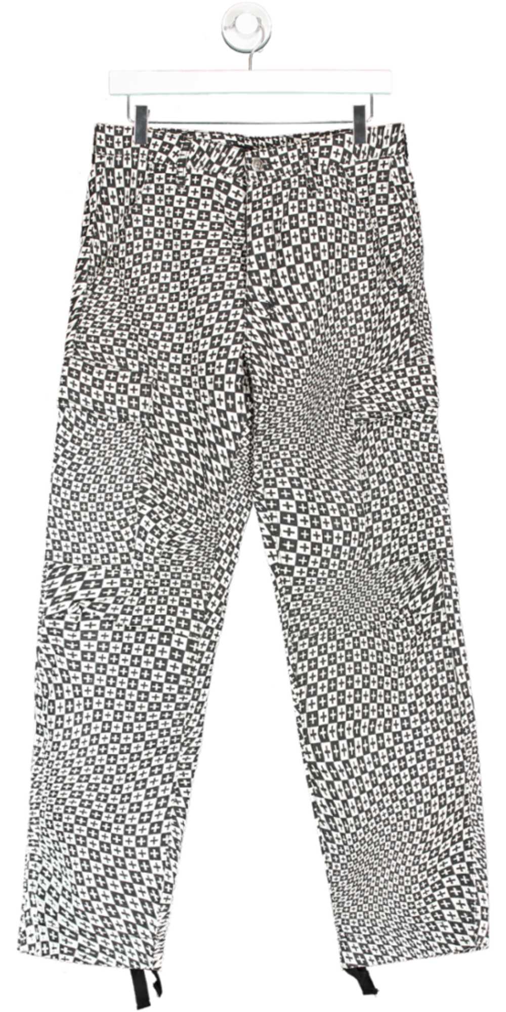 Ksubi Black & White Fugitive Check Out Cargo Pant… - image 1