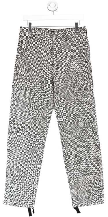 Ksubi Black & White Fugitive Check Out Cargo Pants