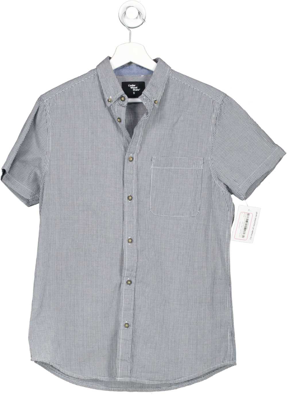 Cedar Wood State Blue Checked Shirt UK S - image 1