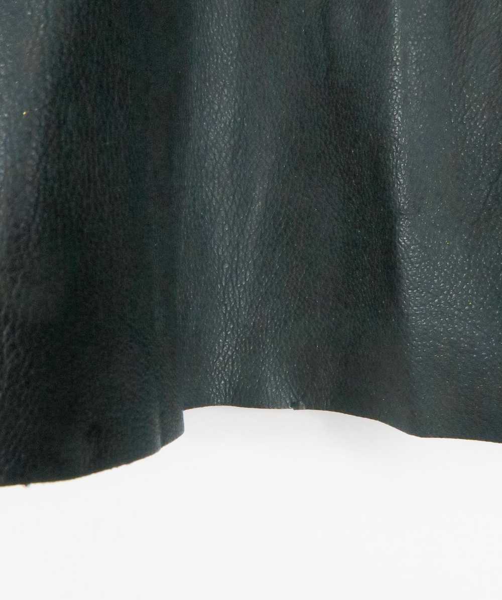 Pinko Black Faux Leather Button Down Skirt UK 6 - image 4