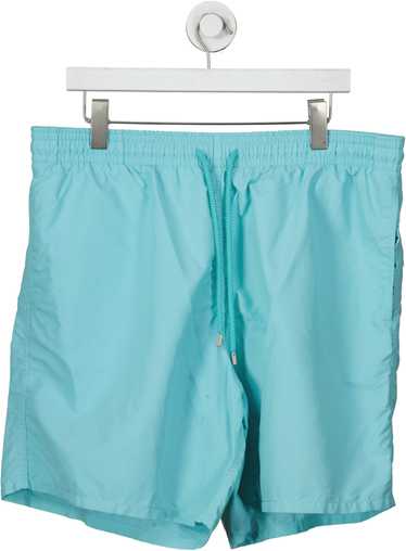 vilebrequin Solid Aqua Blue Swim Shorts With Dustb
