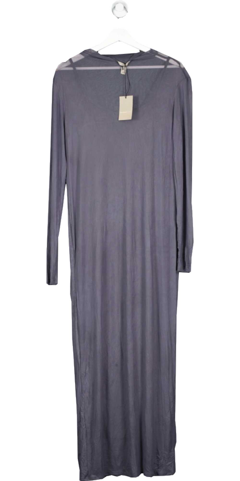 River ISland Studios Grey Mesh Bodycon Maxi Dress… - image 1