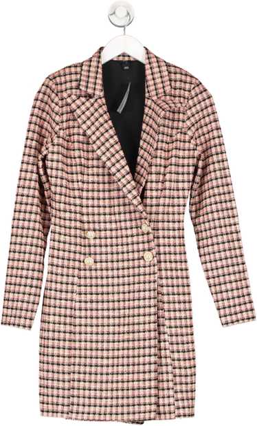 River Island Pink Check Boucle Blazer Dress UK 8 - image 1