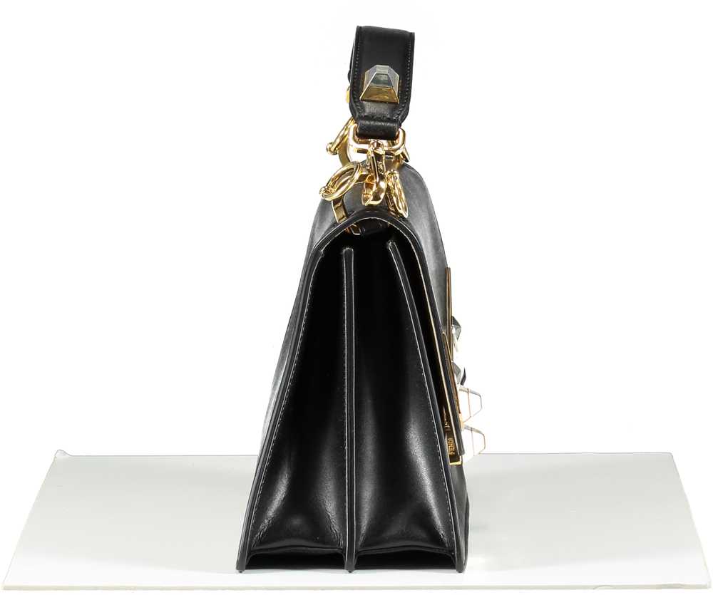 Fendi Black Monster Eyes Kan I Medium Handbag - image 4