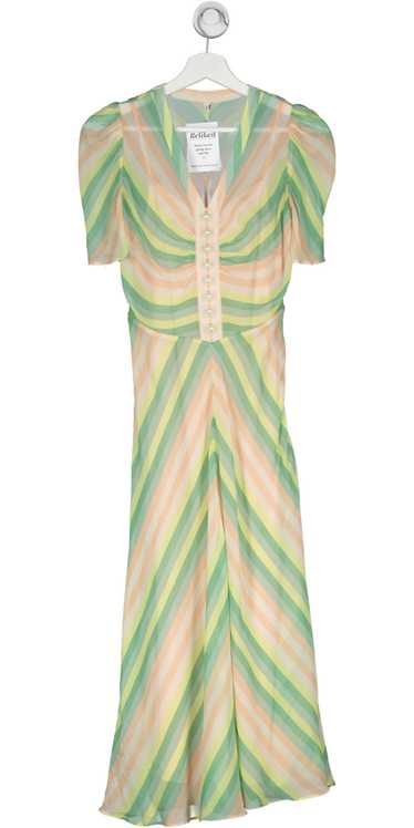 LK Bennett Multicoloured Holzer Silk Striped Dres… - image 1