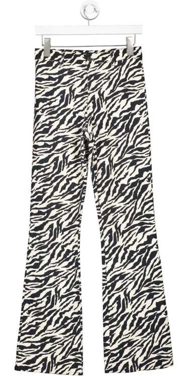 Motelrocks Zoven Trouser In 90's Zebra Black And W