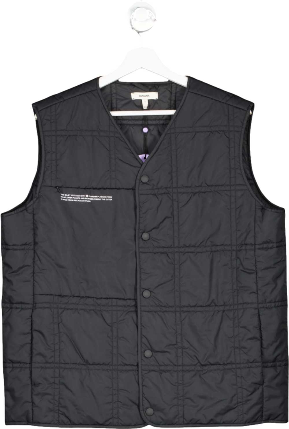 PANGAIA Black Quilted Body Warmer UK S - image 1