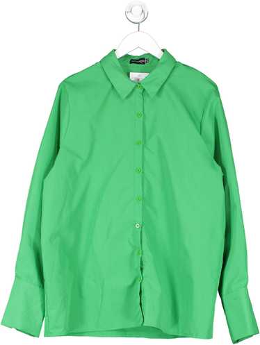 PrettyLittleThing Green Oversized Button Up Shirt… - image 1