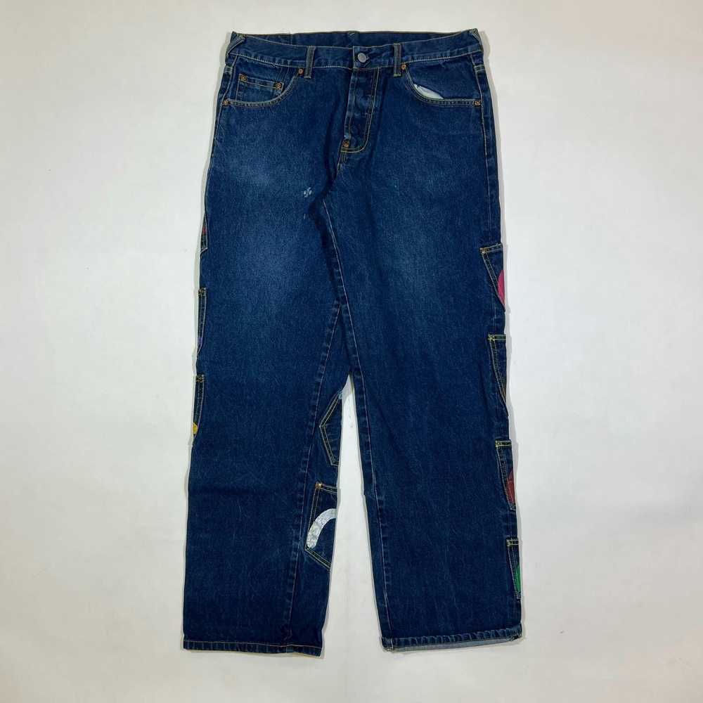 Evisu Vintage Y2K Evisu Multi pocket painted jean… - image 2