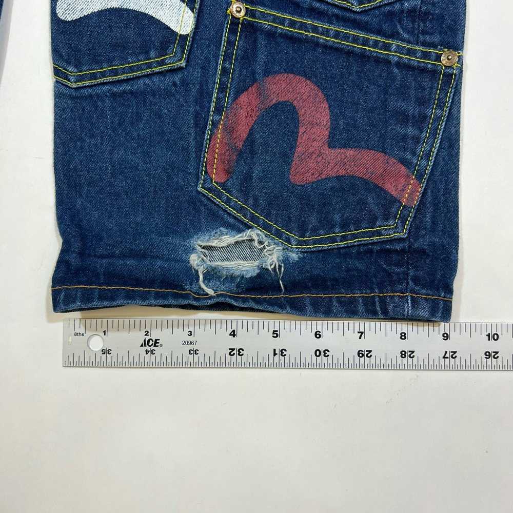 Evisu Vintage Y2K Evisu Multi pocket painted jean… - image 5