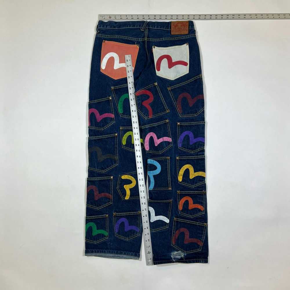 Evisu Vintage Y2K Evisu Multi pocket painted jean… - image 6