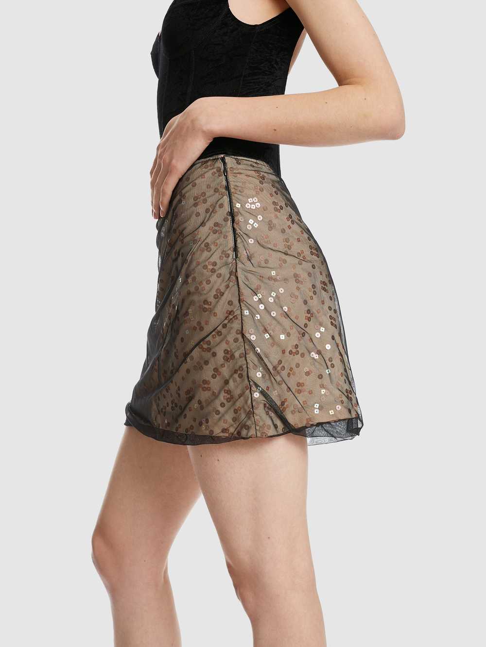 AA Milano Sequinned Mini Skirt - image 2