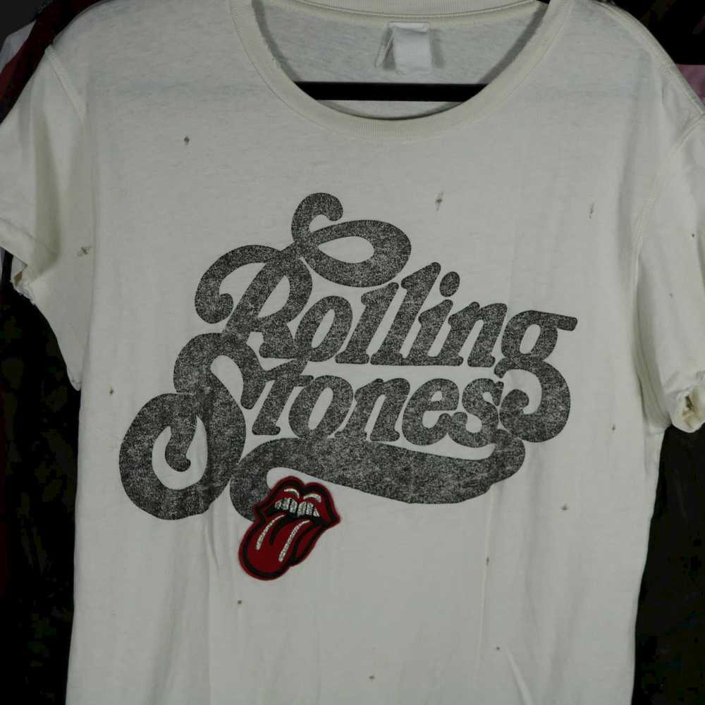 MadeWorn Madeworn Rolling Stones Patch Tshirt Sma… - image 2