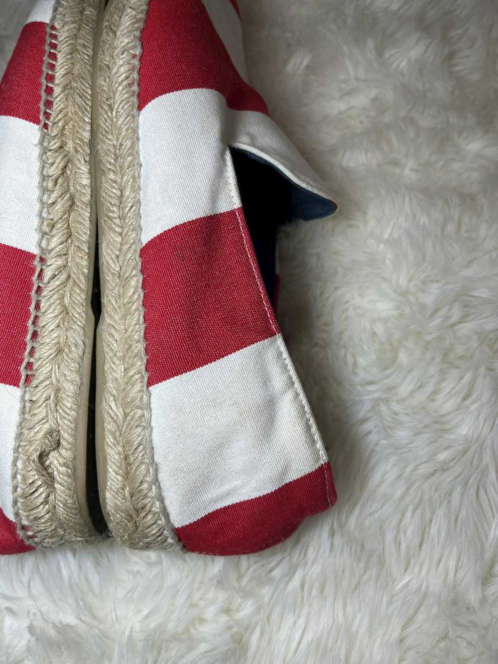 Stubbs & Wootton Red and White Striped Espadrilles - image 11