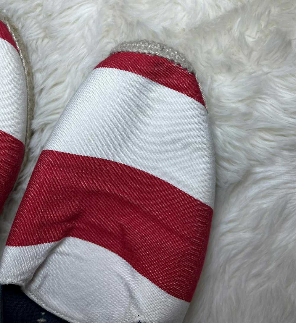 Stubbs & Wootton Red and White Striped Espadrilles - image 9