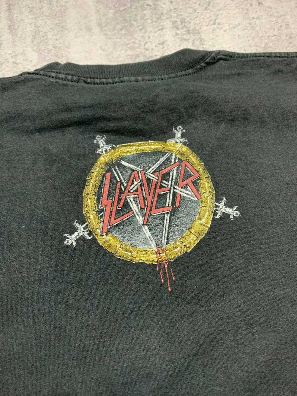 Band Tees × Slayer × Vintage 2003 Slayer shirt li… - image 10
