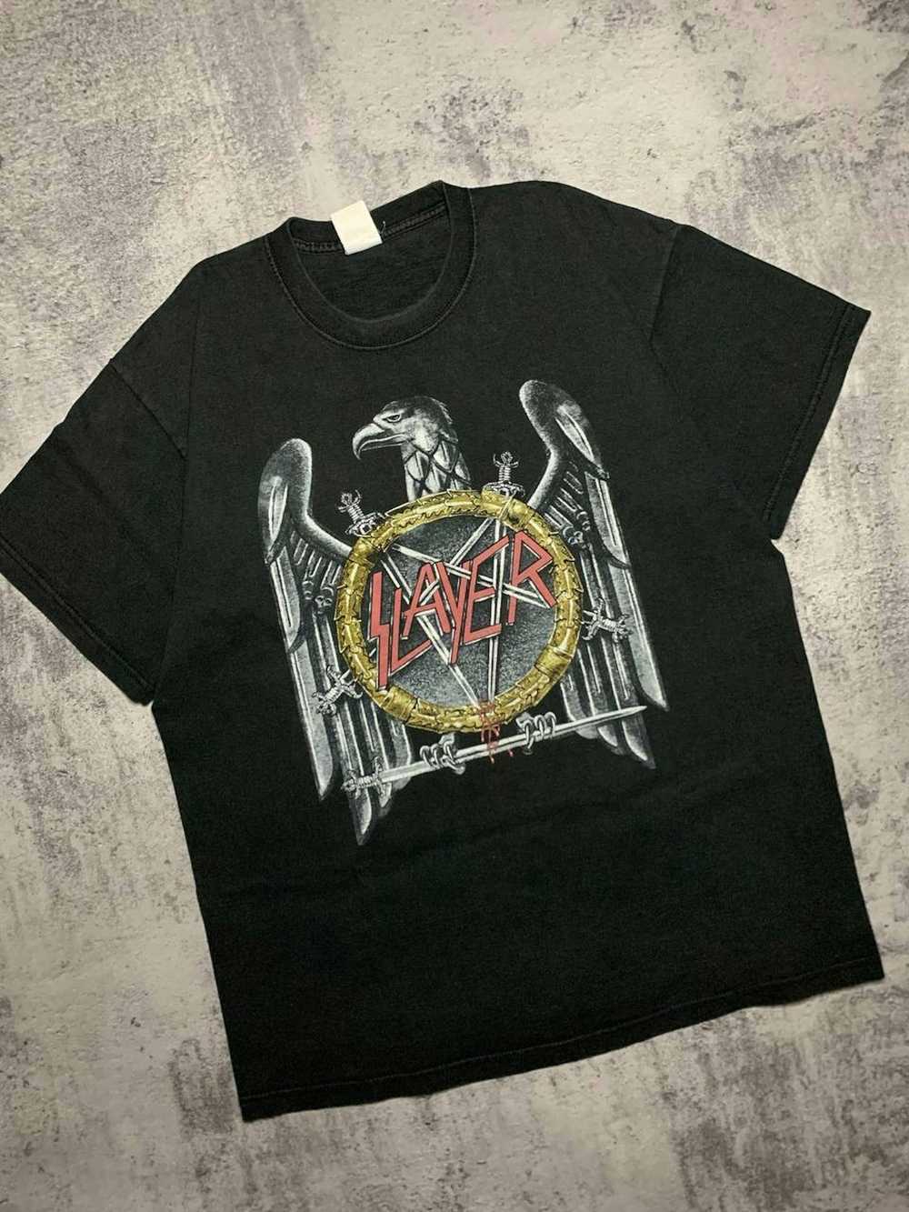 Band Tees × Slayer × Vintage 2003 Slayer shirt li… - image 2