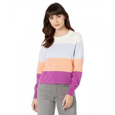 Lilla P Lilla P Easy Striped Crewneck Sweater Stri