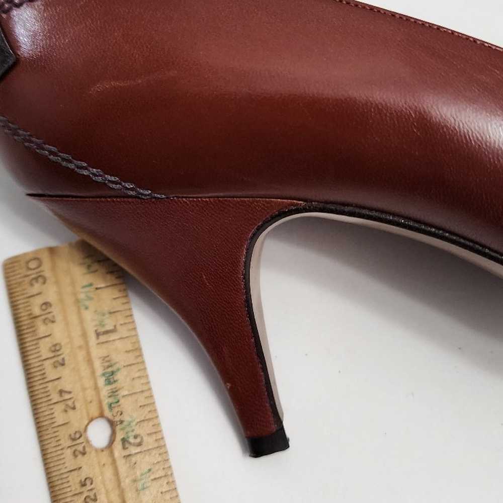 Vintage Perry Ellis Portfolio Brown heels - image 10